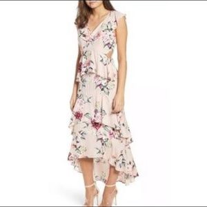 Leith Ruffle High/Low Maxi Dress